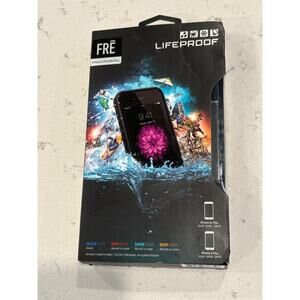 LIFEPROOF FRE WATERPROOF CASE FOR IPHONE 6S PLUS 6 PLUS SHOCK BLACK NEW 77-52558